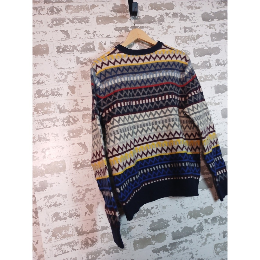 90's Nordic Lambswool‎ Fair Isle Sweater Large Soft Cozy Preppy Ski Grunge - Picture 12 of 16